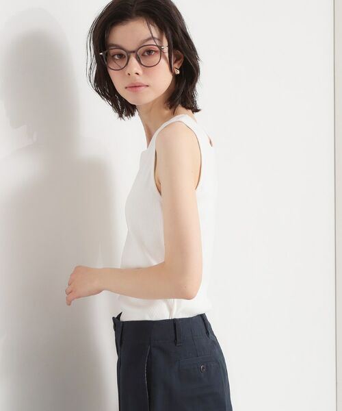 THE SHOP TK / ザ ショップ ティーケー キャミソール・チューブトップ | 前後2WAYスクエアネックテレコタンク | 詳細1