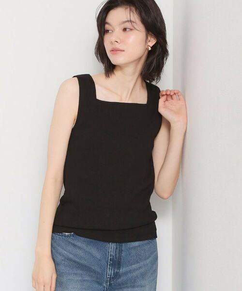 THE SHOP TK / ザ ショップ ティーケー キャミソール・チューブトップ | 前後2WAYスクエアネックテレコタンク | 詳細10