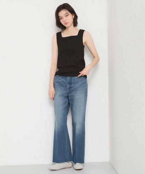 THE SHOP TK / ザ ショップ ティーケー キャミソール・チューブトップ | 前後2WAYスクエアネックテレコタンク | 詳細11