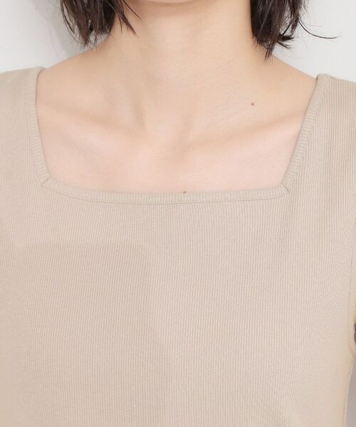 THE SHOP TK / ザ ショップ ティーケー キャミソール・チューブトップ | 前後2WAYスクエアネックテレコタンク | 詳細16