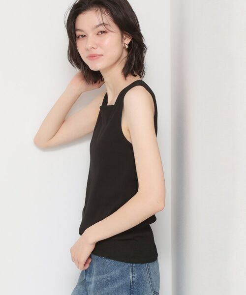 THE SHOP TK / ザ ショップ ティーケー キャミソール・チューブトップ | 前後2WAYスクエアネックテレコタンク | 詳細9