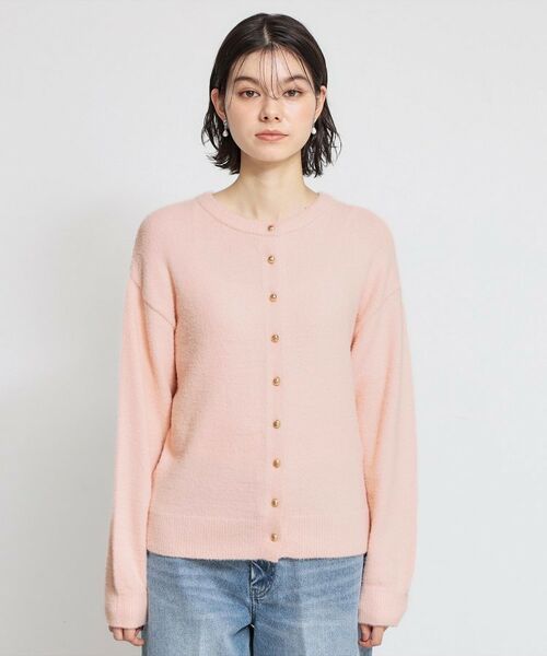 THE SHOP TK / ザ ショップ ティーケー カーディガン・ボレロ | ふわふわミニシャギー クルーカーディガン | 詳細13