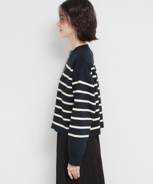 THE SHOP TK / ザ ショップ ティーケー カーディガン・ボレロ | デニム切替カーディガン | 詳細14