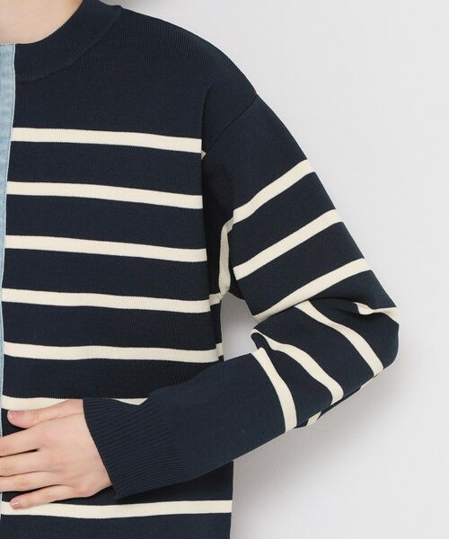 THE SHOP TK / ザ ショップ ティーケー カーディガン・ボレロ | デニム切替カーディガン | 詳細17