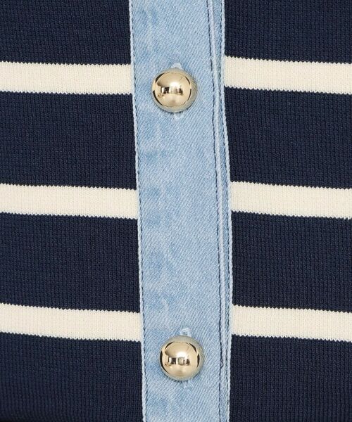 THE SHOP TK / ザ ショップ ティーケー カーディガン・ボレロ | デニム切替カーディガン | 詳細19