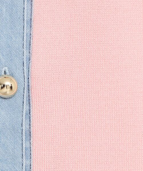 THE SHOP TK / ザ ショップ ティーケー カーディガン・ボレロ | デニム切替カーディガン | 詳細4