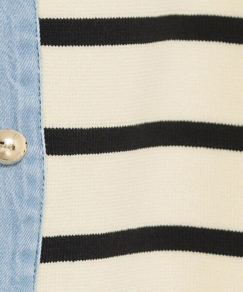 THE SHOP TK / ザ ショップ ティーケー カーディガン・ボレロ | デニム切替カーディガン | 詳細8