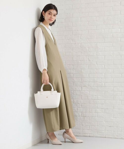 THE SHOP TK / ザ ショップ ティーケー サロペット・オールインワン | Vネックオールインワン | 詳細5