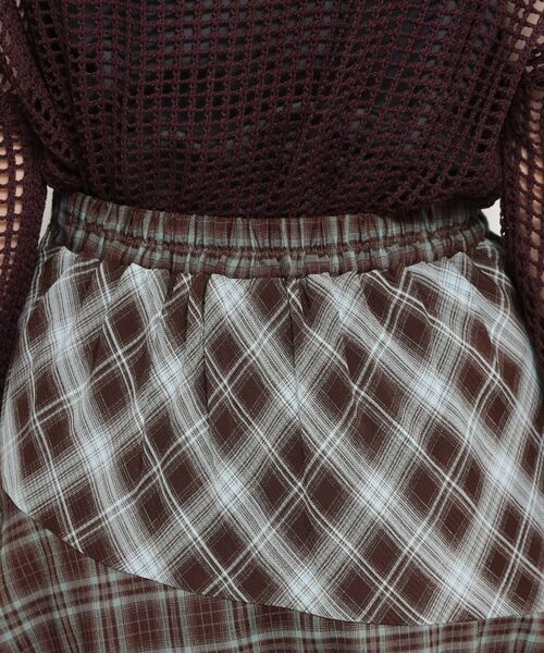 THE SHOP TK / ザ ショップ ティーケー ロング・マキシ丈スカート | チェックアシンメトリースカート | 詳細16