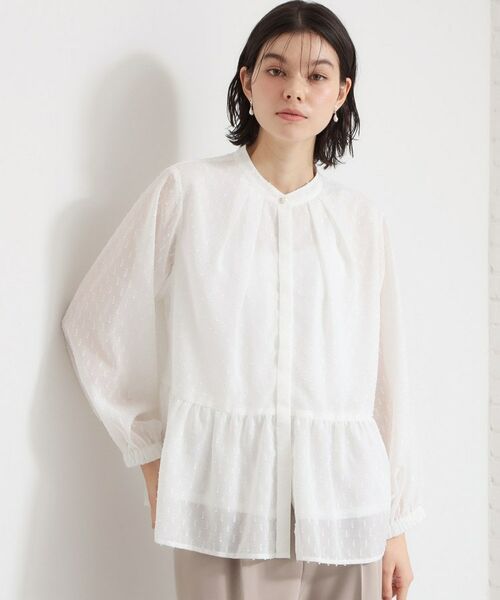 THE SHOP TK / ザ ショップ ティーケー シャツ・ブラウス | シフォンジャカードブラウス | 詳細1