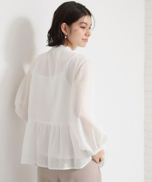 THE SHOP TK / ザ ショップ ティーケー シャツ・ブラウス | シフォンジャカードブラウス | 詳細2