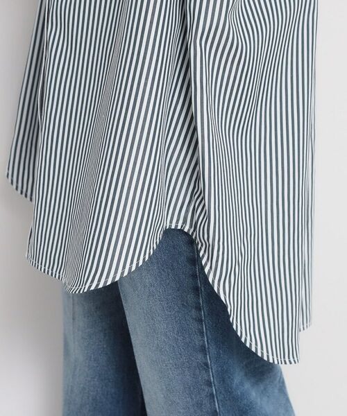 THE SHOP TK / ザ ショップ ティーケー シャツ・ブラウス | ゆったりシルエットで体型カバー ロングシャツ | 詳細23