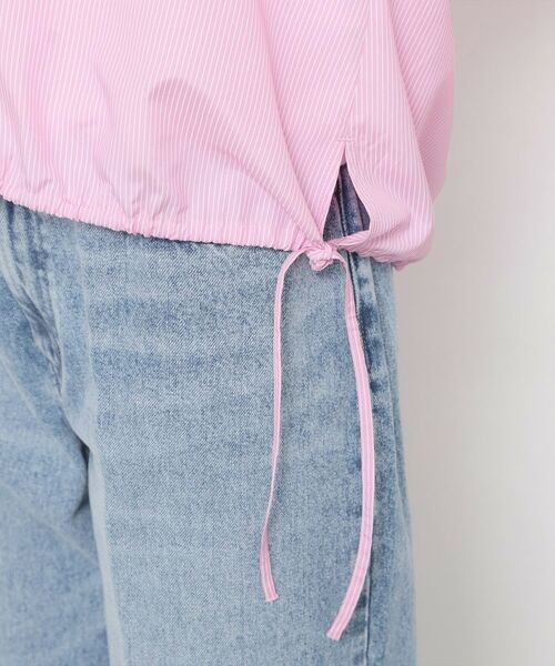 THE SHOP TK / ザ ショップ ティーケー シャツ・ブラウス | キーネックストライプドロストシャツブラウス | 詳細19