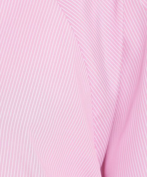 THE SHOP TK / ザ ショップ ティーケー シャツ・ブラウス | キーネックストライプドロストシャツブラウス | 詳細8