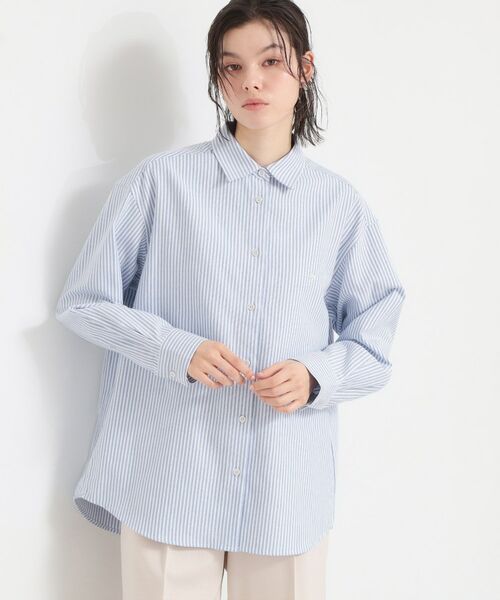 THE SHOP TK / ザ ショップ ティーケー シャツ・ブラウス | 【POLO BCS 別注】ストライプOXシャツ（ブルー(392)）