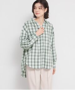 THE SHOP TK / ザ ショップ ティーケー シャツ・ブラウス | バックシャーリングシャツ長袖