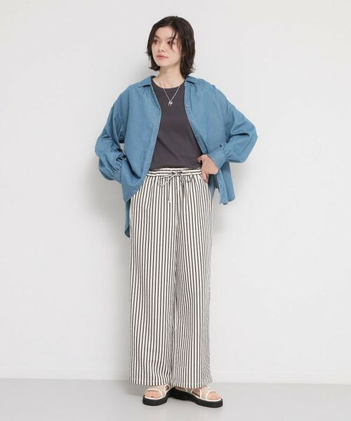 THE SHOP TK / ザ ショップ ティーケー シャツ・ブラウス | バックシャーリングシャツ長袖 | 詳細3