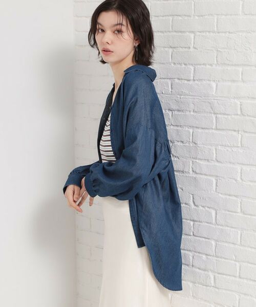 THE SHOP TK / ザ ショップ ティーケー シャツ・ブラウス | バックシャーリングシャツ長袖 | 詳細5