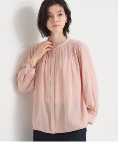 THE SHOP TK / ザ ショップ ティーケー シャツ・ブラウス | ヴィンテージサテンギャザーブラウス