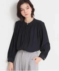 THE SHOP TK / ザ ショップ ティーケー シャツ・ブラウス | ヴィンテージサテンギャザーブラウス