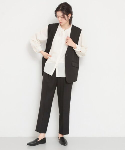 THE SHOP TK / ザ ショップ ティーケー シャツ・ブラウス | ヴィンテージサテンギャザーブラウス | 詳細3