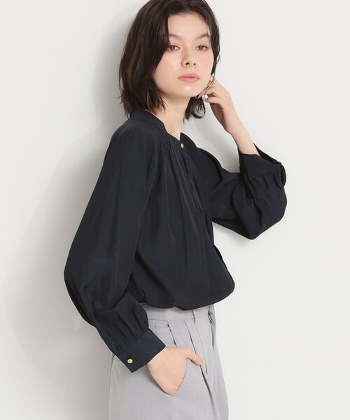 THE SHOP TK / ザ ショップ ティーケー シャツ・ブラウス | ヴィンテージサテンギャザーブラウス | 詳細9