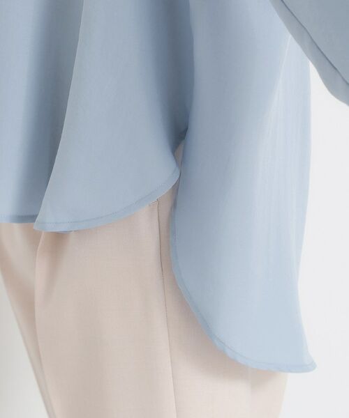 THE SHOP TK / ザ ショップ ティーケー シャツ・ブラウス | 【刻みネックですっきり見え】Wポケット金ボタンシャツ | 詳細29