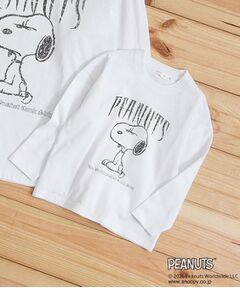 THE SHOP TK / ザ ショップ ティーケー カットソー | 【110－160】PEANUTS ／ ピーナッツ スヌーピー ヴィンテージ風プリント長袖Tシャツ