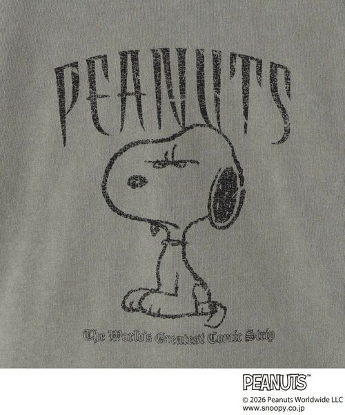 THE SHOP TK / ザ ショップ ティーケー カットソー | 【110－160】PEANUTS ／ ピーナッツ スヌーピー ヴィンテージ風プリント長袖Tシャツ | 詳細10