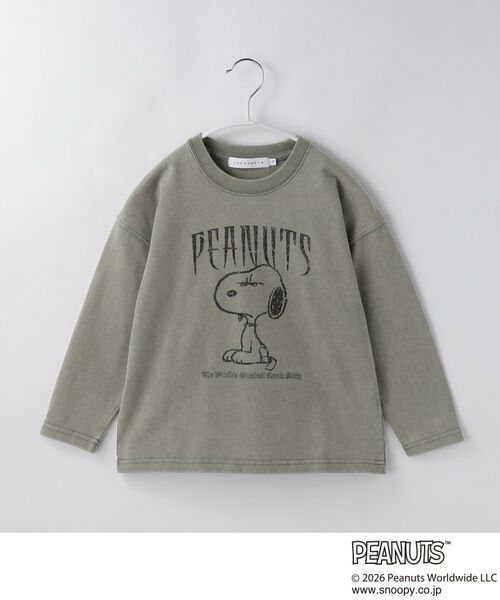 THE SHOP TK / ザ ショップ ティーケー カットソー | 【110－160】PEANUTS ／ ピーナッツ スヌーピー ヴィンテージ風プリント長袖Tシャツ | 詳細4