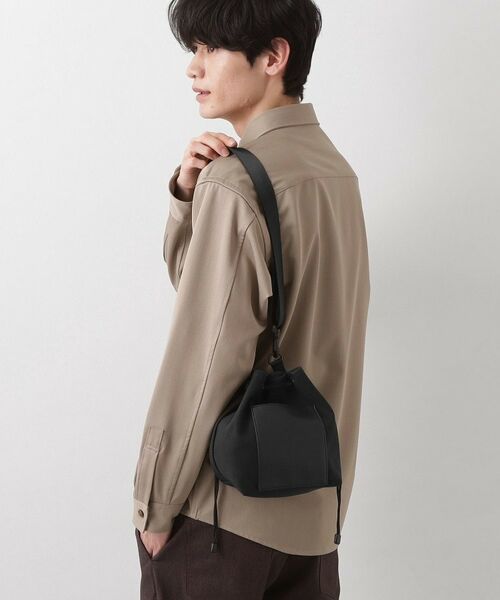 THE SHOP TK / ザ ショップ ティーケー ショルダーバッグ | 【TO GO SHEEP】巾着ショルダーバッグ（ブラック(019)）