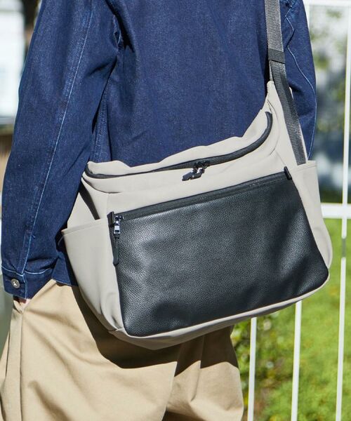 THE SHOP TK / ザ ショップ ティーケー ショルダーバッグ | 【TO GO SHEEP】BIGショルダーバッグ（グレージュ(050)）