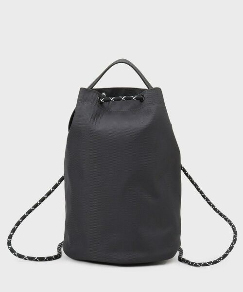 THE SHOP TK / ザ ショップ ティーケー ショルダーバッグ | ツイル2WAY 巾着バッグ | 詳細12