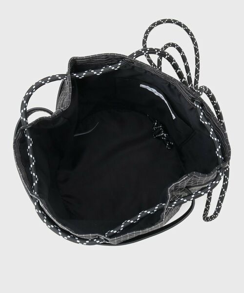 THE SHOP TK / ザ ショップ ティーケー ショルダーバッグ | ツイル2WAY 巾着バッグ | 詳細18