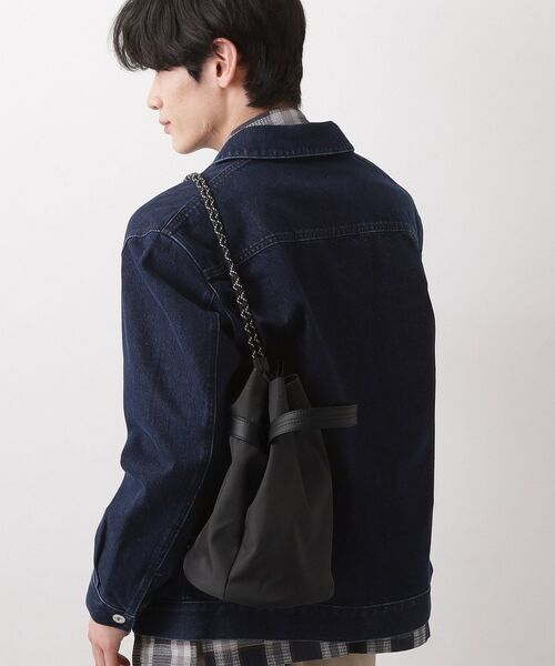 THE SHOP TK / ザ ショップ ティーケー ショルダーバッグ | ツイル2WAY 巾着バッグ | 詳細5