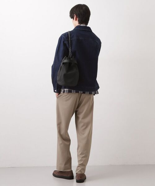 THE SHOP TK / ザ ショップ ティーケー ショルダーバッグ | ツイル2WAY 巾着バッグ | 詳細6