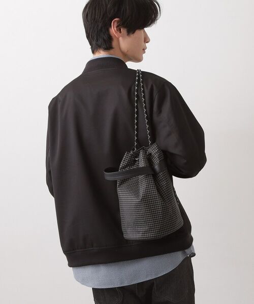 THE SHOP TK / ザ ショップ ティーケー ショルダーバッグ | ツイル2WAY 巾着バッグ | 詳細9