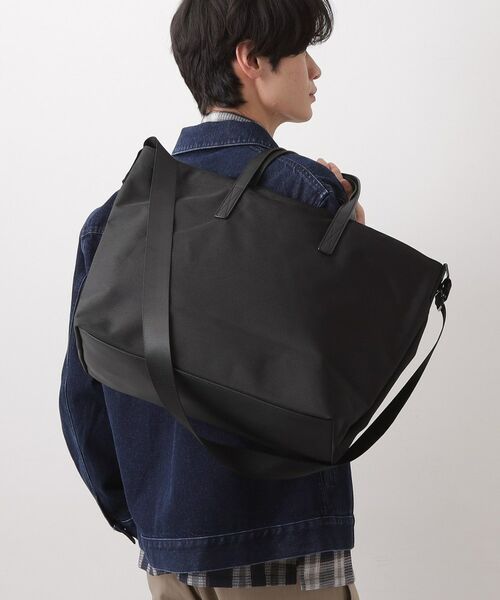 THE SHOP TK / ザ ショップ ティーケー トートバッグ | ツイル2WAY トート(ブラック(019))