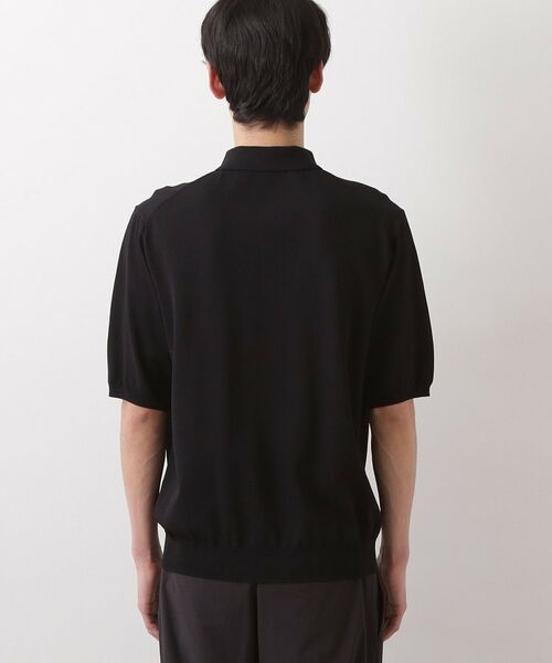 THE SHOP TK / ザ ショップ ティーケー ポロシャツ | 《KURO》半袖ニットポロシャツ 接触冷感 | 詳細12