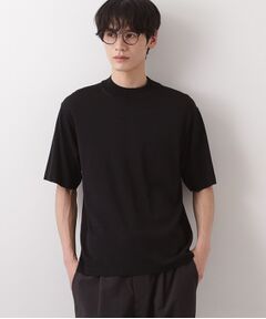 THE SHOP TK / ザ ショップ ティーケー ニット・セーター | 《KURO》半袖モックネックニット