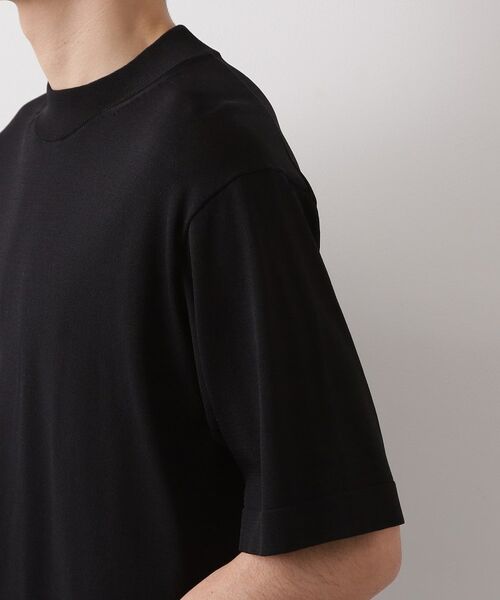 THE SHOP TK / ザ ショップ ティーケー ニット・セーター | 《KURO》半袖モックネックニット 接触冷感 | 詳細11