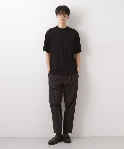 THE SHOP TK / ザ ショップ ティーケー ニット・セーター | 《KURO》半袖モックネックニット | 詳細3