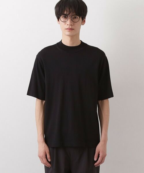 THE SHOP TK / ザ ショップ ティーケー ニット・セーター | 《KURO》半袖モックネックニット | 詳細5