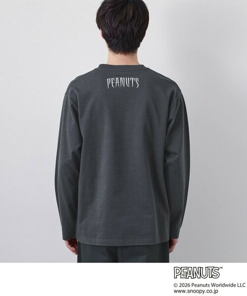 THE SHOP TK / ザ ショップ ティーケー Tシャツ | PEANUTS ／ ピーナッツ スヌーピー ヴィンテージ風プリント長袖Tシャツ | 詳細15