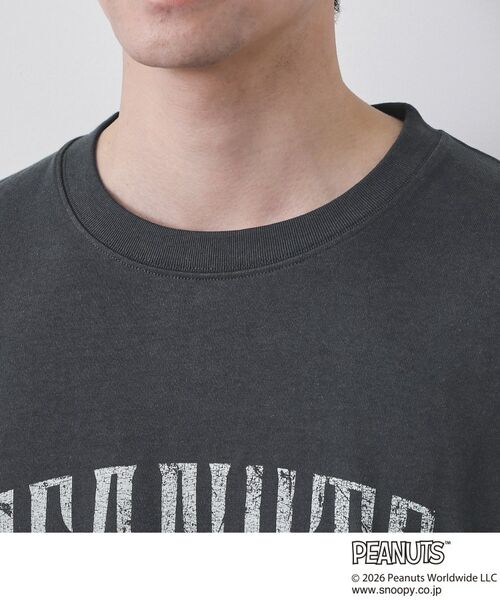 THE SHOP TK / ザ ショップ ティーケー Tシャツ | PEANUTS ／ ピーナッツ スヌーピー ヴィンテージ風プリント長袖Tシャツ | 詳細16