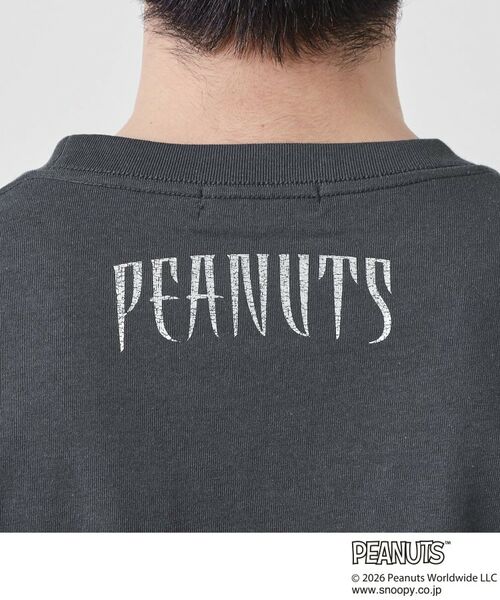 THE SHOP TK / ザ ショップ ティーケー Tシャツ | PEANUTS ／ ピーナッツ スヌーピー ヴィンテージ風プリント長袖Tシャツ | 詳細17