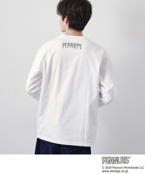 THE SHOP TK / ザ ショップ ティーケー Tシャツ | PEANUTS ／ ピーナッツ スヌーピー ヴィンテージ風プリント長袖Tシャツ | 詳細2