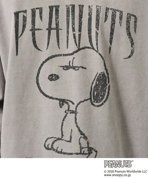 THE SHOP TK / ザ ショップ ティーケー Tシャツ | PEANUTS ／ ピーナッツ スヌーピー ヴィンテージ風プリント長袖Tシャツ | 詳細8