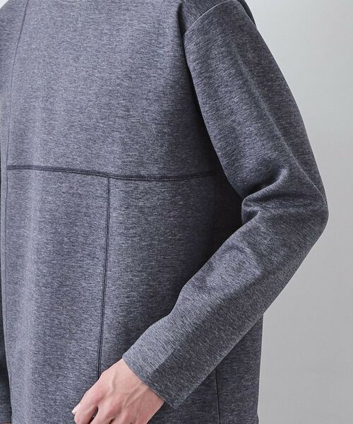 THE SHOP TK / ザ ショップ ティーケー カットソー | ダンボール ステッチ切替デザイン 長袖Tシャツ 洗濯機OK | 詳細21