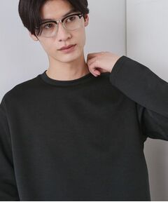 THE SHOP TK / ザ ショップ ティーケー カットソー | 【首元にさりげないアクセント】ステッチダンボールプルオーバー